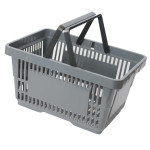 Купівельні кошики для супермаркету PLAST 22 Grafit Купівельні кошики для супермаркету PLAST 22 Grafit